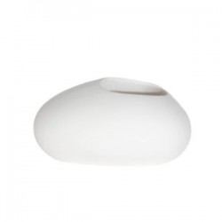 WHITE STONE POT MEDIUM