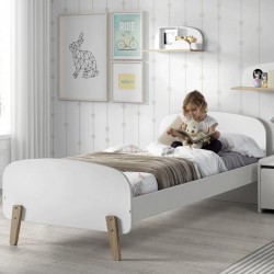 Κρεβάτι ξύλινο Kiddy - MDF + Ξύλο πεύκου - 205Μx95Πx72Υ