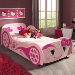 Κρεβάτι ξύλινο Love car - MDF + Ξύλο πεύκου - 213Μx101Πx101Υ