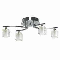 InLight Φωτιστικό οροφής από χρώμιο μέταλλο και led στη βάση (6121-4Φ-Χρώμιο)