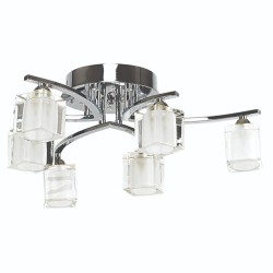 InLight Φωτιστικό οροφής από χρώμιο μέταλλο και led στη βάση (6121-6Φ-Χρώμιο)
