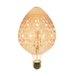 InLight E27 LED Filament G125 Strawberry 6watt Dimmable με μελί κάλυμμα (7.27.06.30.1)