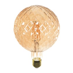 InLight Ε27 LED Filament G125 Pineapple 6watt Dimmable με μελί κάλυμμα (7.27.06.29.1)