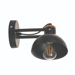 InLight Επιτοίχιο φωτιστικό από μαύρο μέταλλο (43379-Μαύρο)