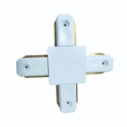 InLight Σύνδεσμος Λευκός Μονοφασικής Ράγας (TC006-Λευκό)