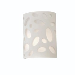 InLight Επιτοίχιο φωτιστικό λευκό από γύψο (43343-Λευκό)