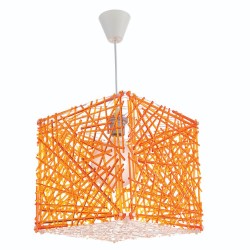 Κρεμαστό φωτιστικό από πορτοκαλί plexiglass (4339-Πορτοκαλί)