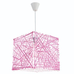 Κρεμαστό φωτιστικό από ροζ plexiglass (4339-Ροζ)