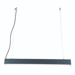 Κρεμαστό γραμμικό φωτιστικό LED 30W σε μαύρη απόχρωση (6172-90-Μαύρο)